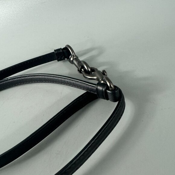 NWOT Coach Black Leather Adjustable Strap - Picture 6 of 13